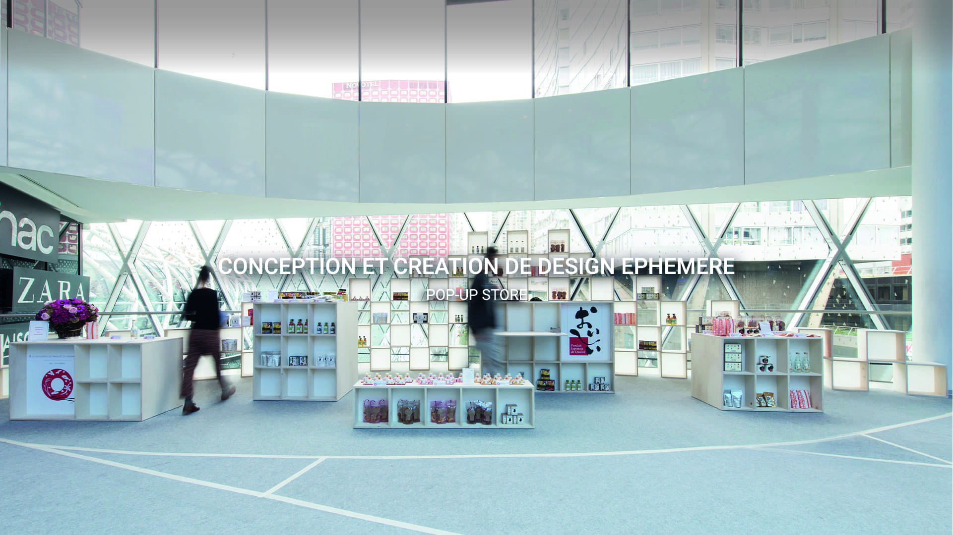 AtoY Éphémère Conception et création de design éphémères - Pop-up store